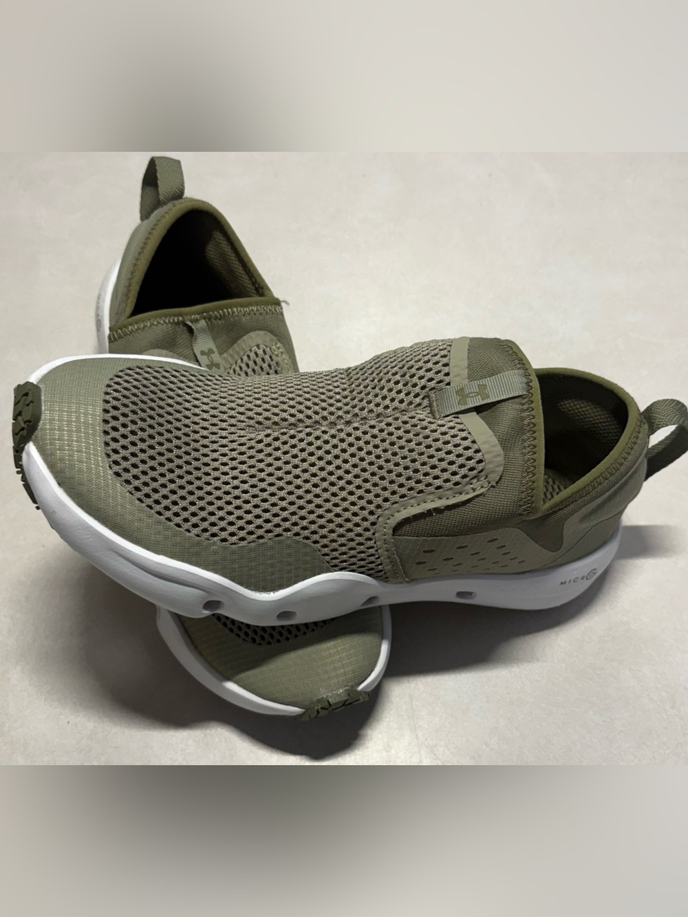 Under Armour mens UA Micro G kilchis fishing slip on shoes size 8